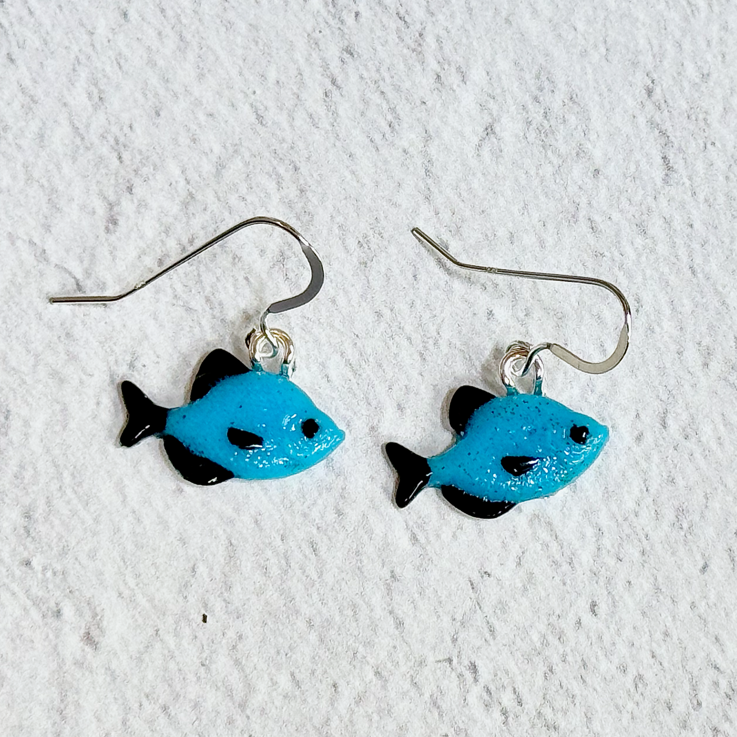 Fish Fused Glass Earrings - 4364
