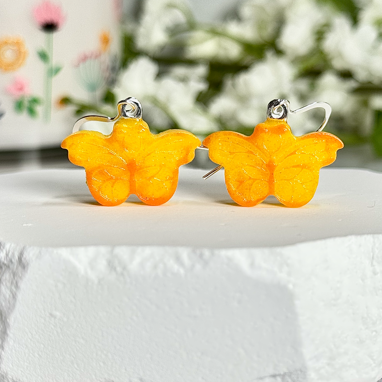 Butterfly Fused Glass Earrings - 4371