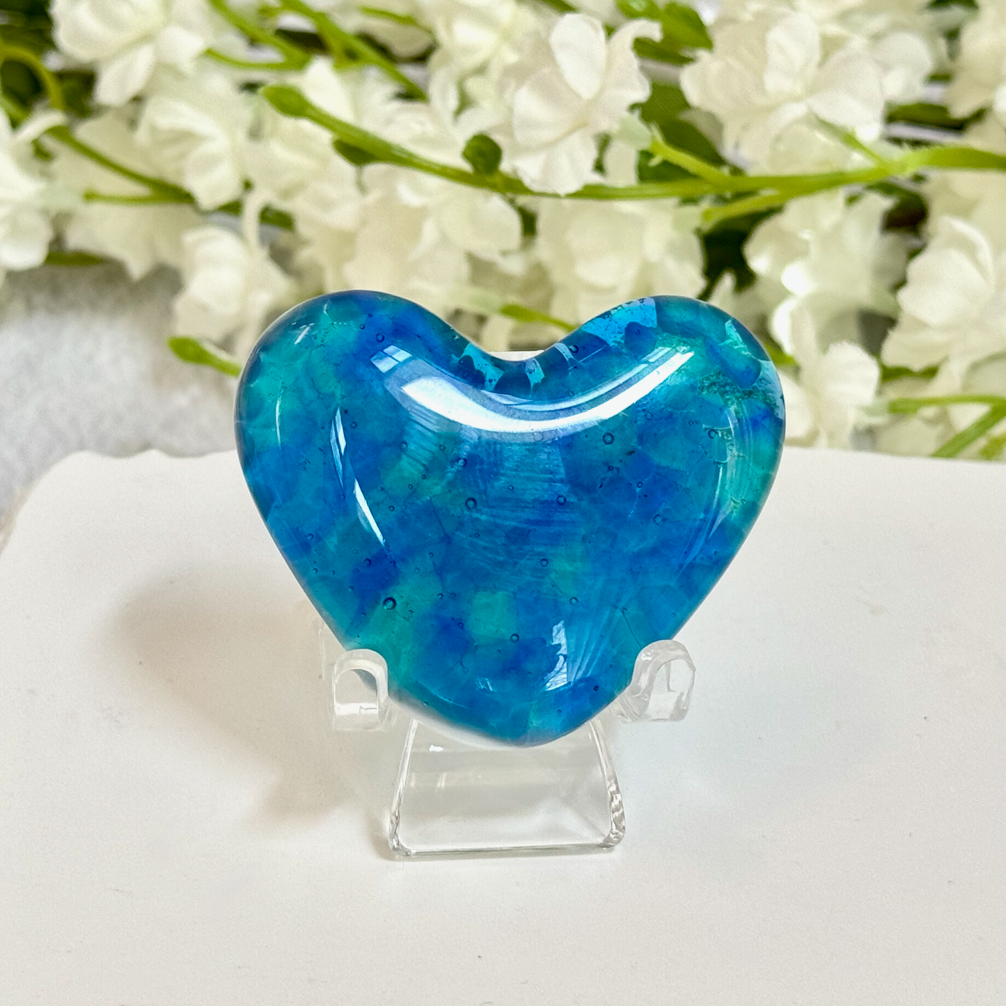 Fused Glass Pocket Heart - 4472