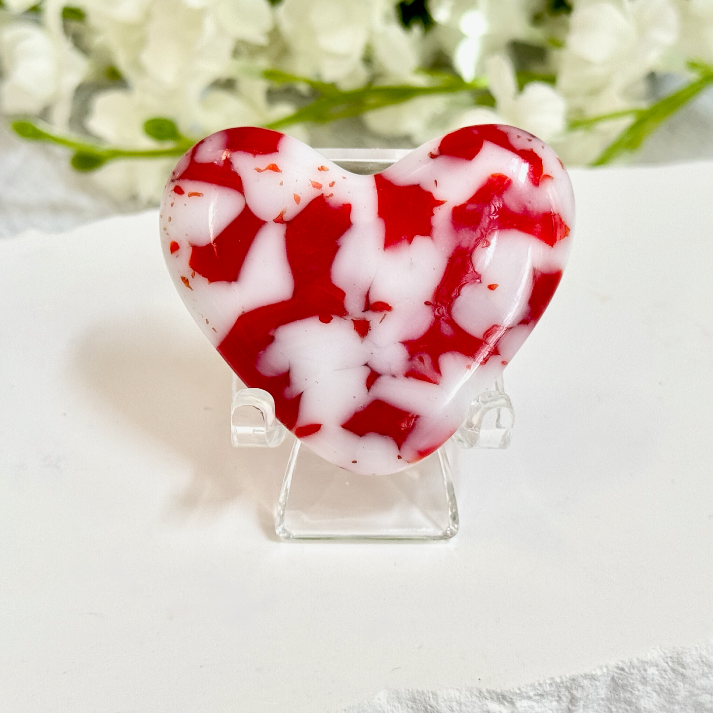 Fused Glass Pocket Heart - 4475