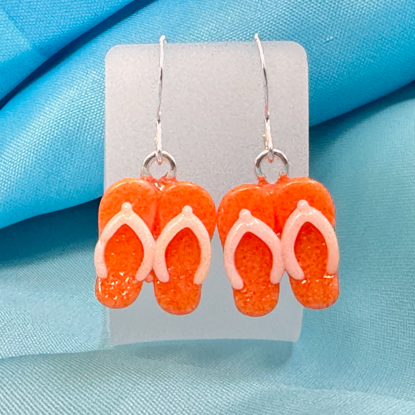 Flip Flop Fused Glass Earrings - 4499
