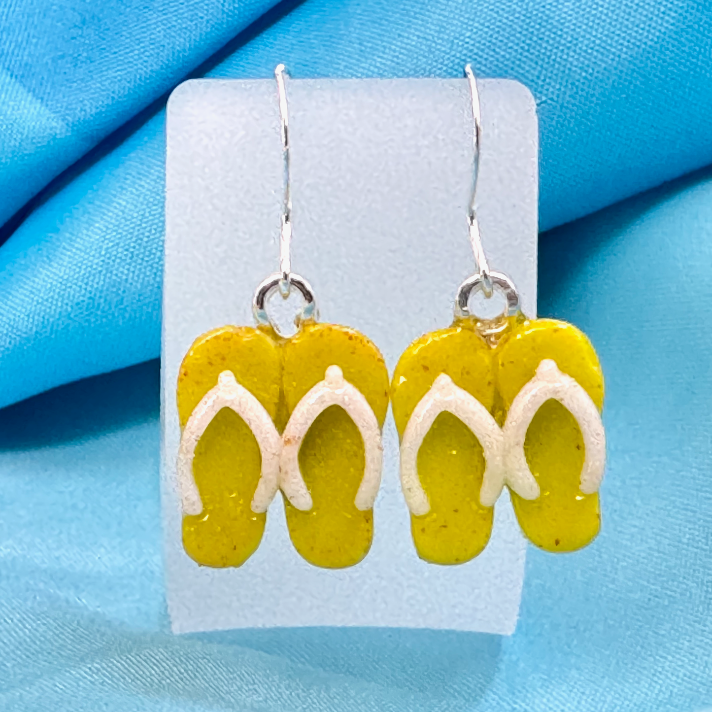 Flip Flop Fused Glass Earrings - 4499