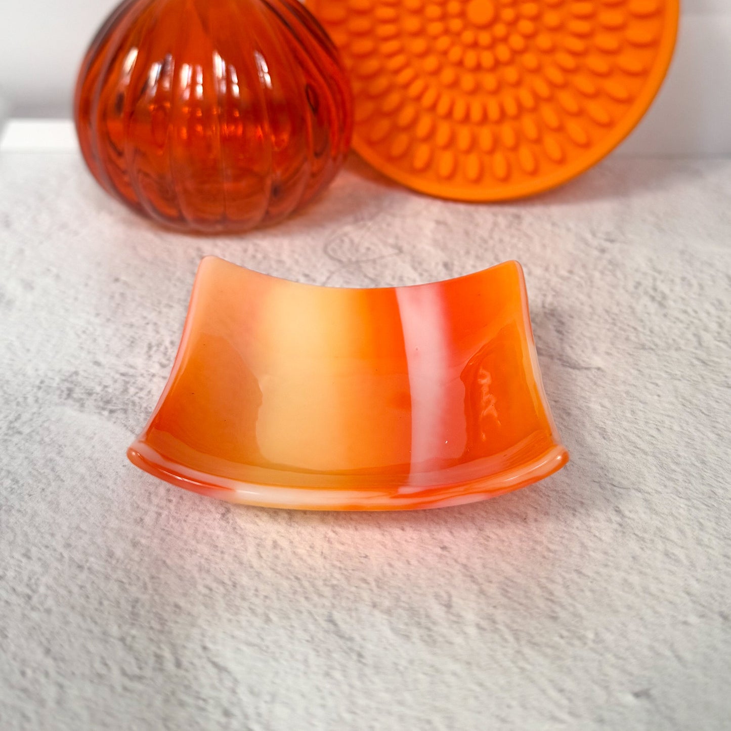 Trinket Fused Glass Dish (Choose Color) - 4687