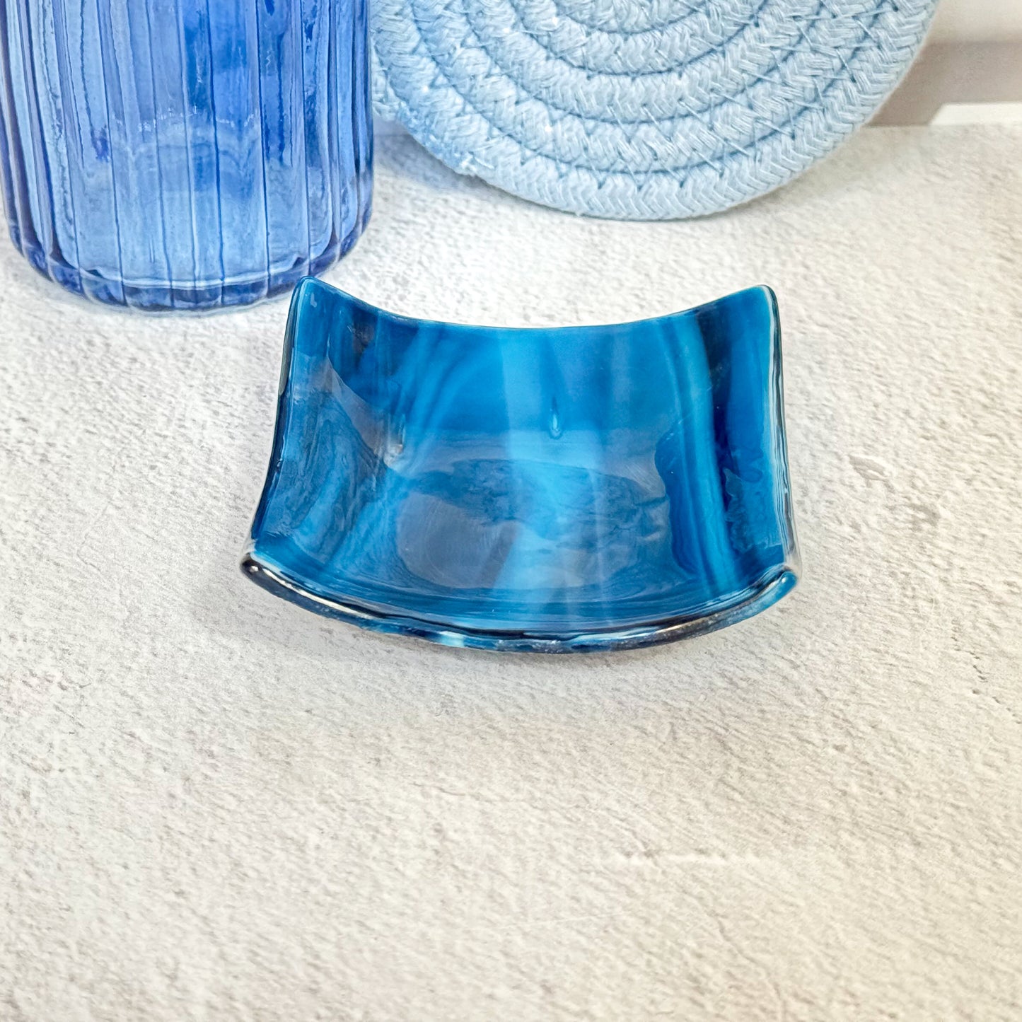 Trinket Fused Glass Dish (Choose Color) - 4687