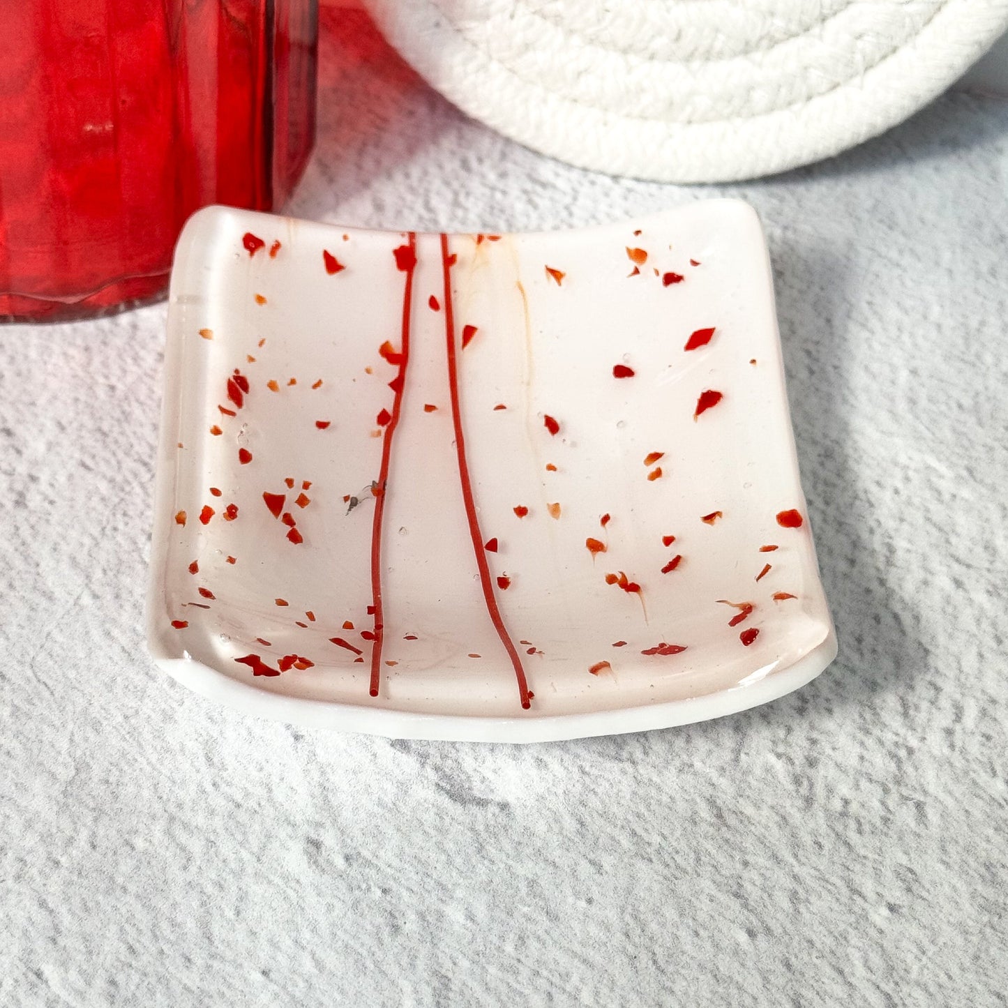Trinket Fused Glass Dish (Choose Color) - 4687