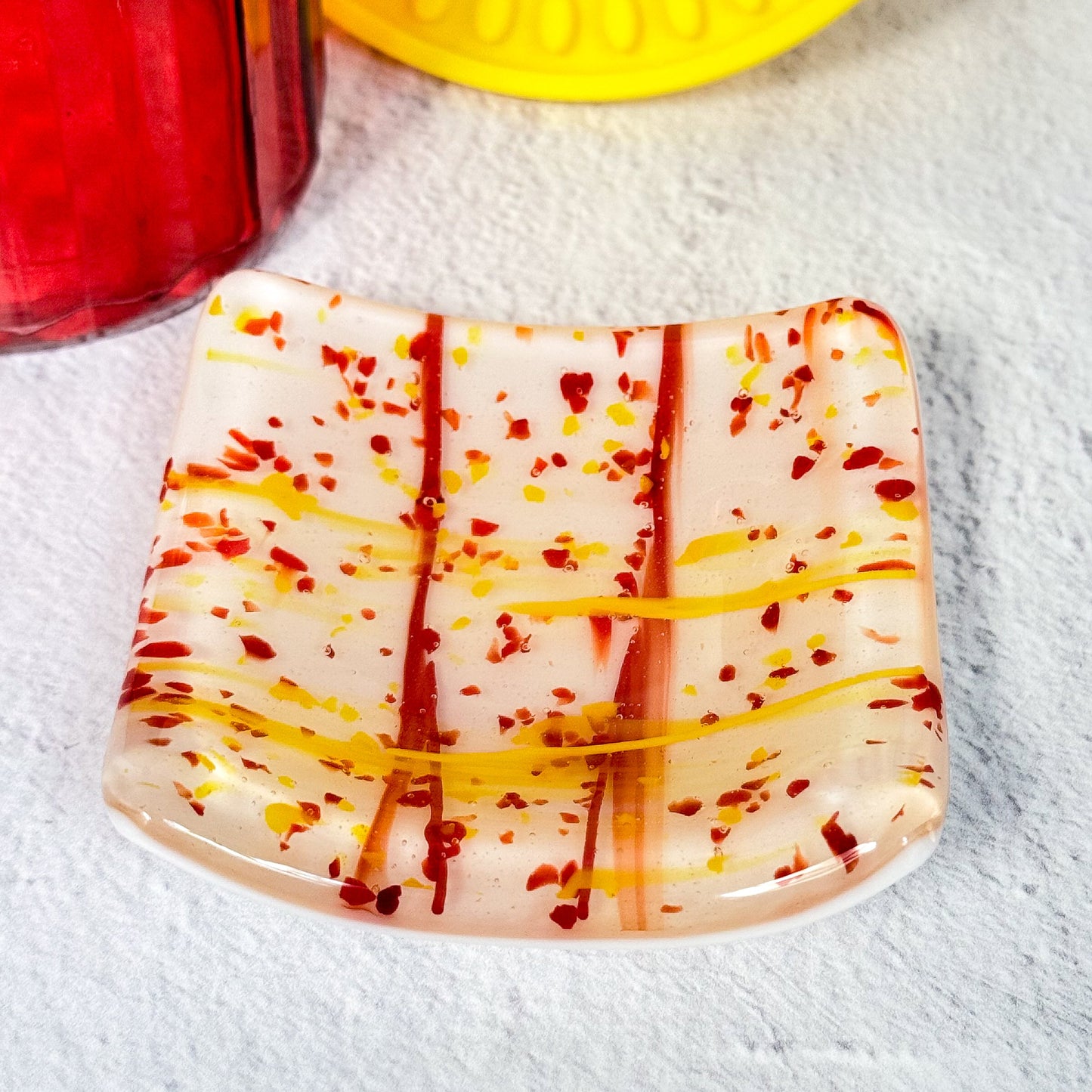 Trinket Fused Glass Dish (Choose Color) - 4687