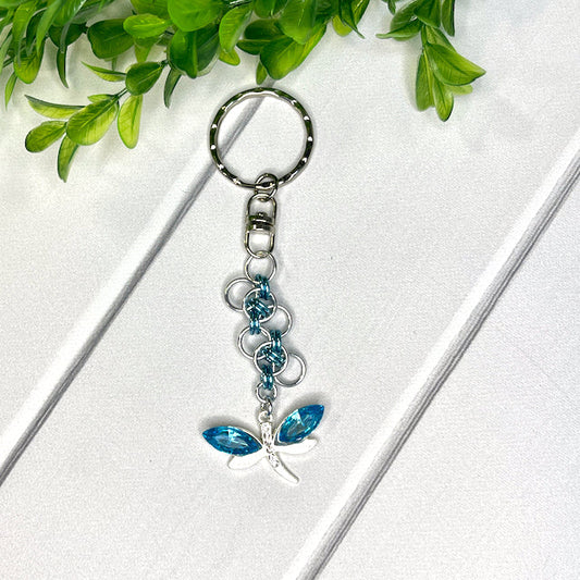Dragonfly Chainmail Keychain - 9647
