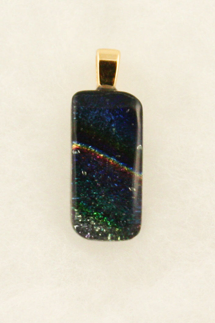 Fused Glass Necklace - 1113