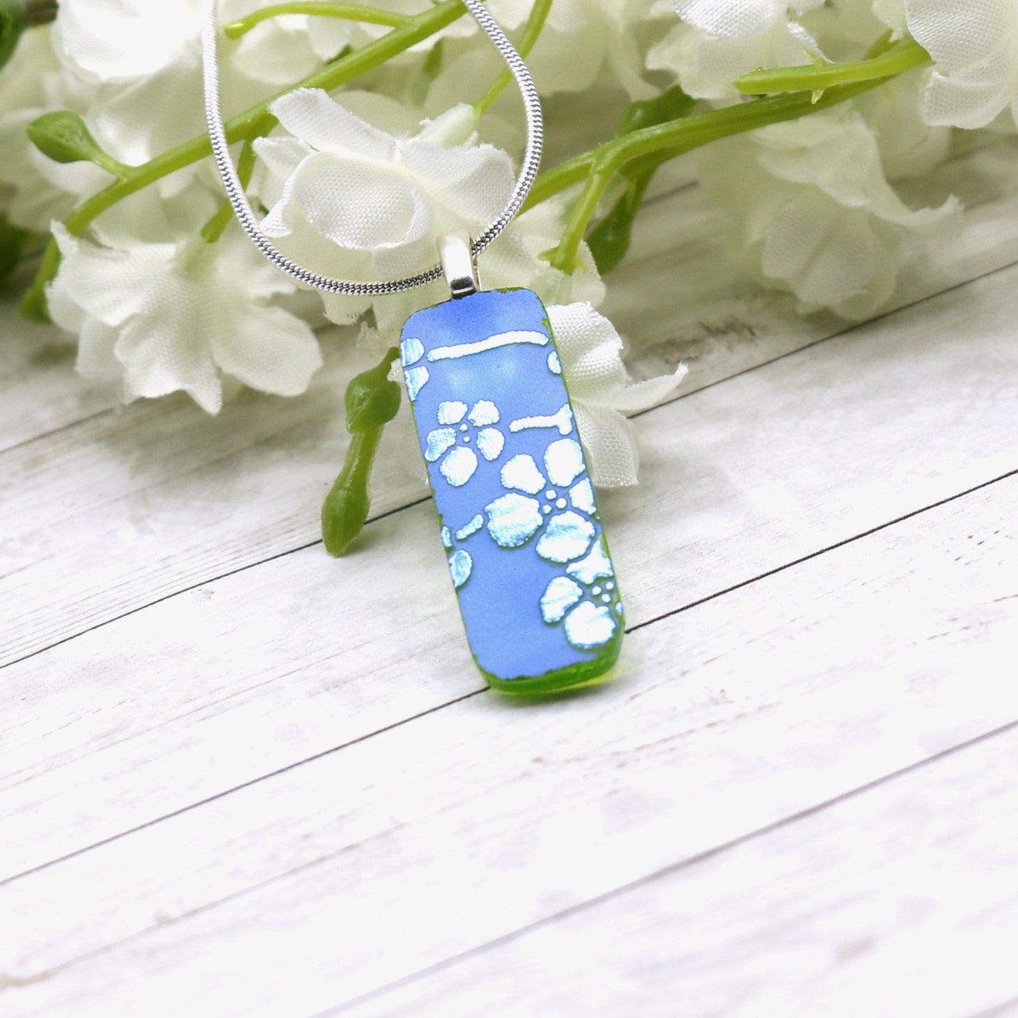 Fused Glass Necklace - 3107