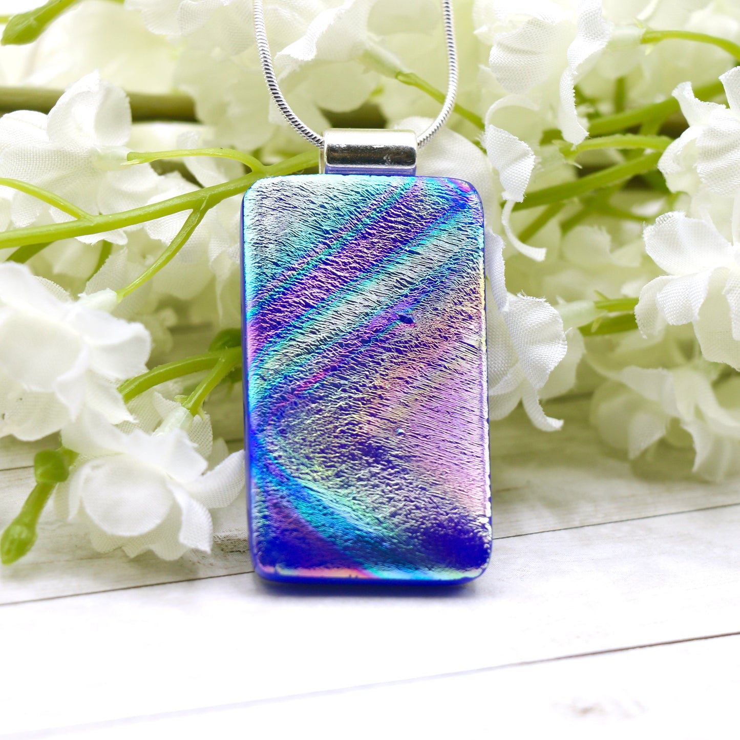 Fused Glass Necklace - 3110