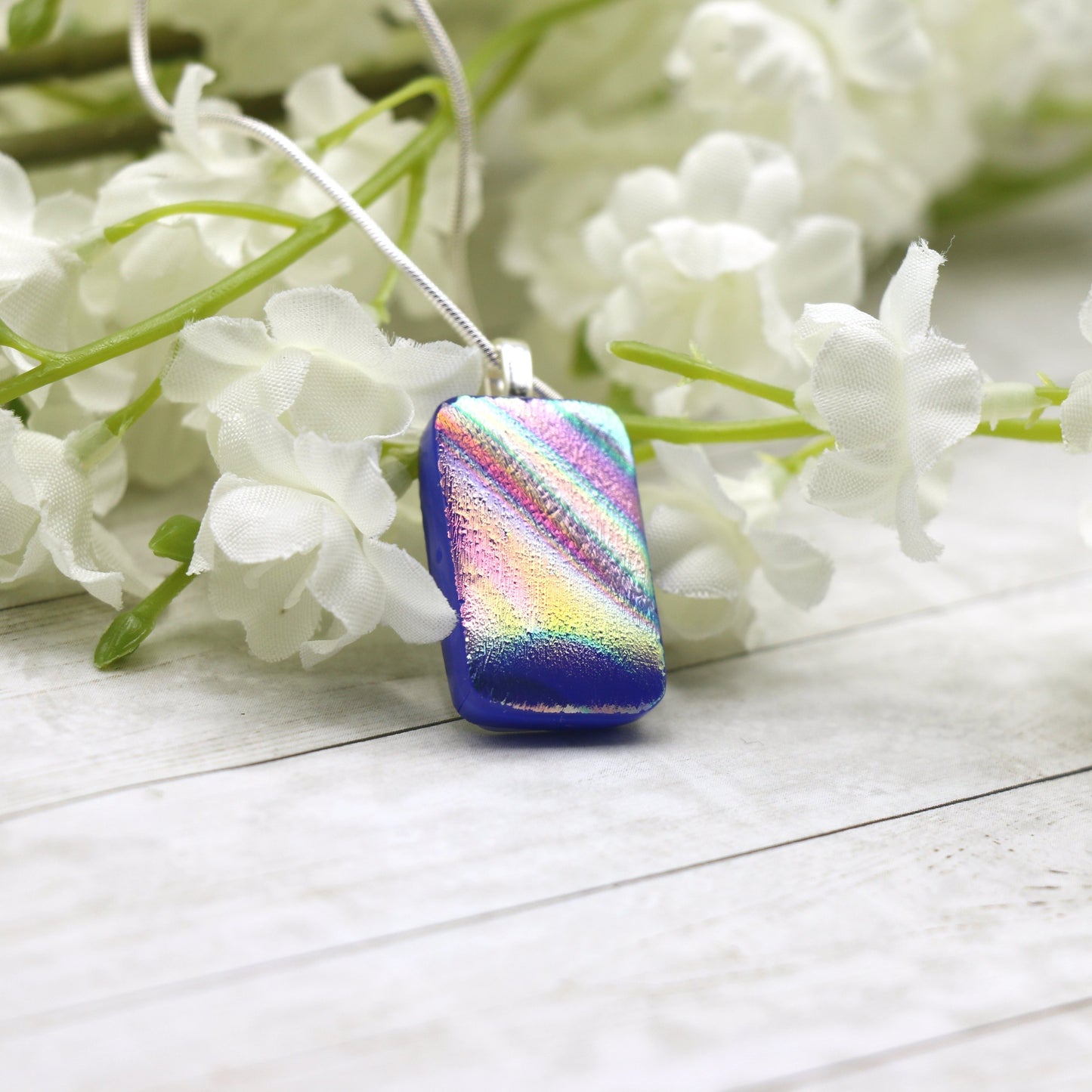 Fused Glass Necklace - 3111