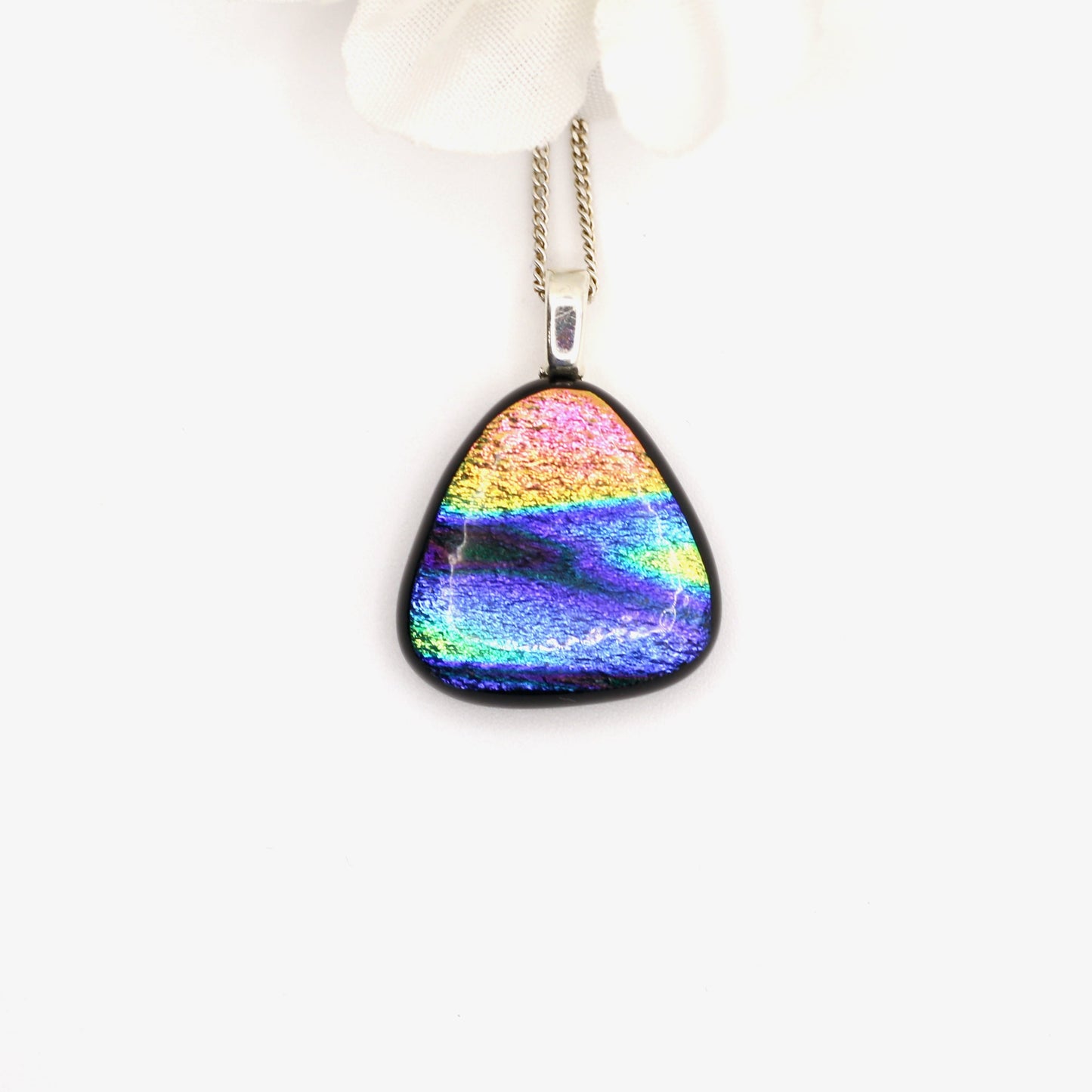 Fused Glass Necklace - 3553