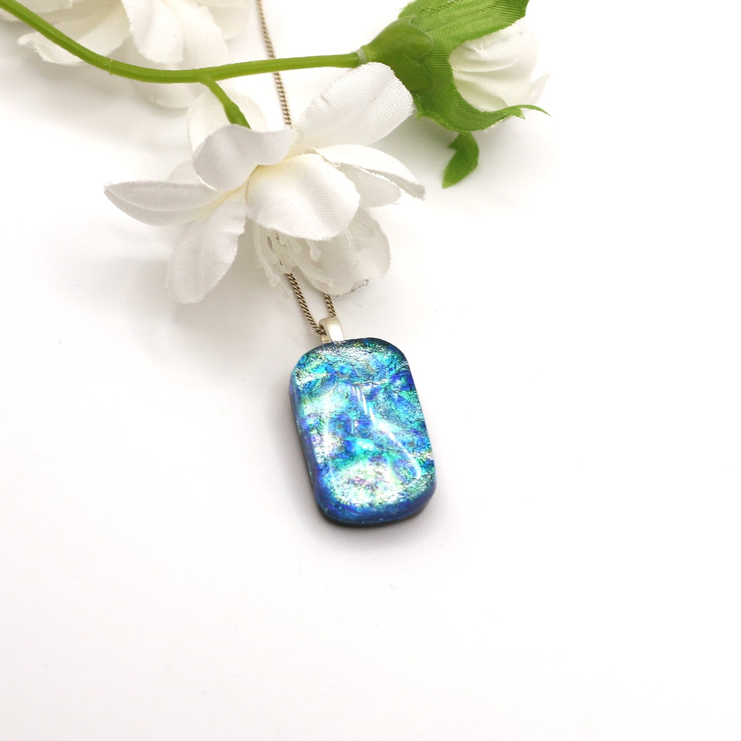 Fused Glass Necklace - 3562
