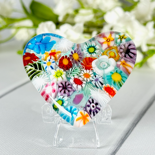 Fused Glass Pocket Heart - 4238