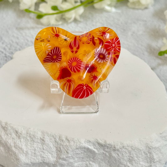 Fused Glass Pocket Heart - 4480