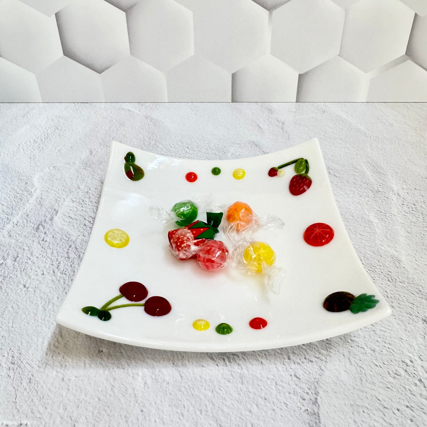 Small Fused Glass Fruit Bowl - 4491
