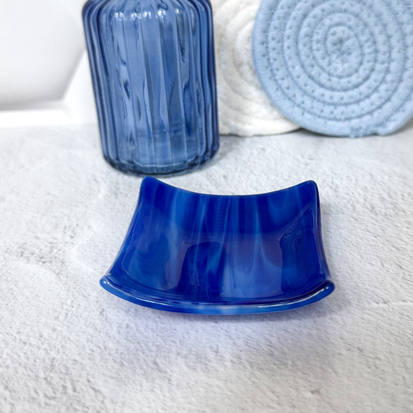 Trinket Fused Glass Dish (Choose Color) - 4687