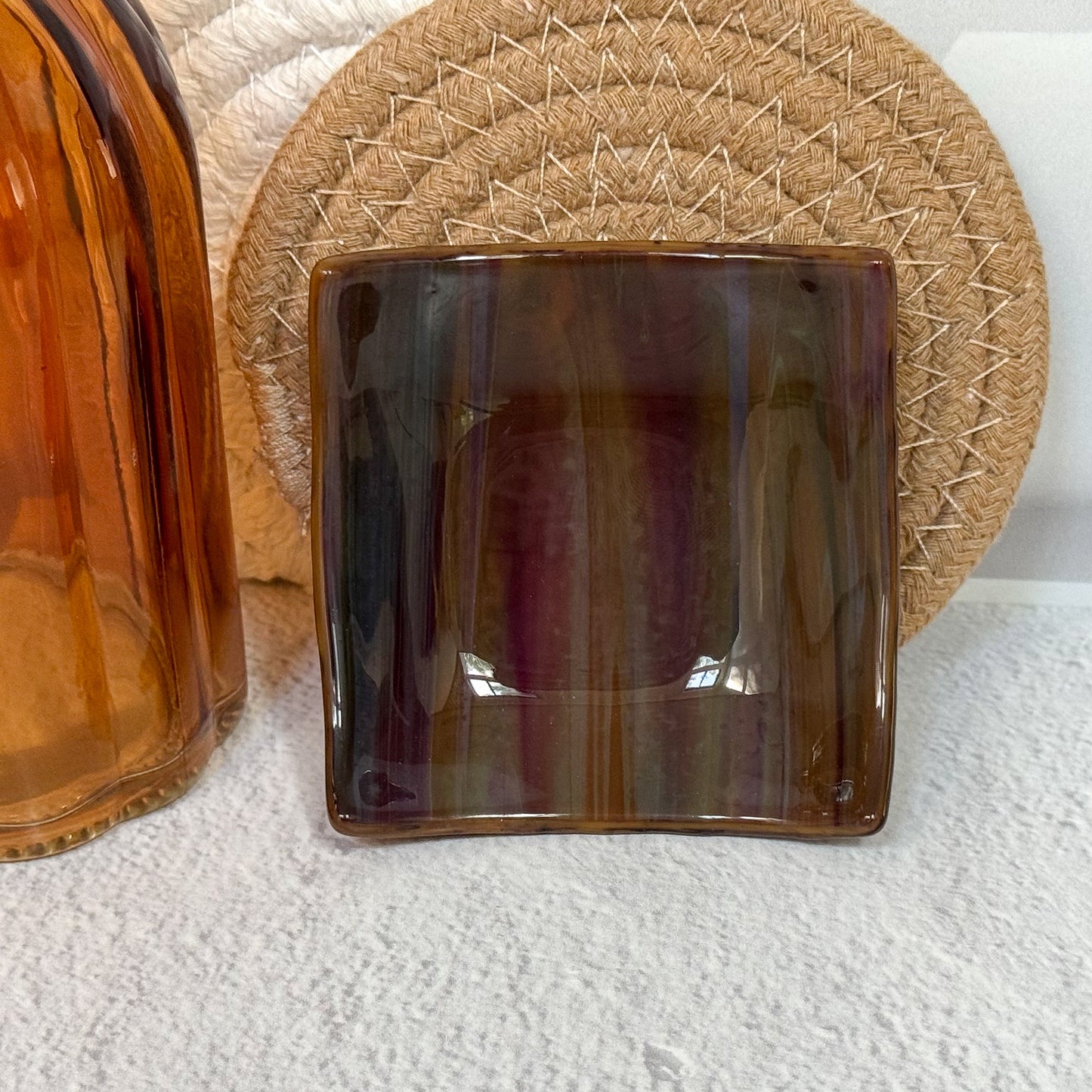 Trinket Fused Glass Dish (Choose Color) - 4687