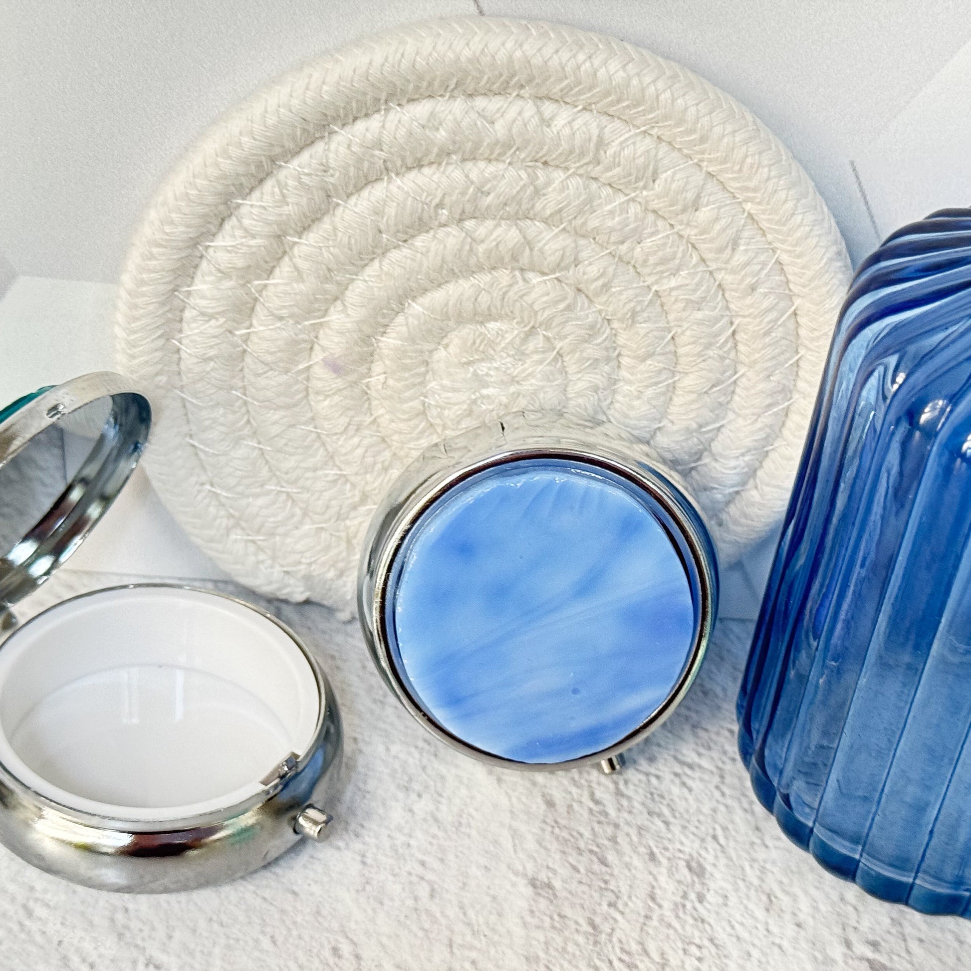 Fused Glass Topped Pill Box - 4695