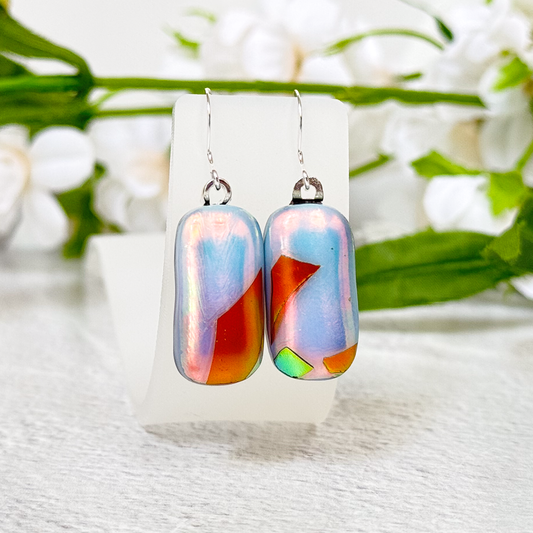 Field of Flowers Fused Glass Cuff Bracelet - 4720