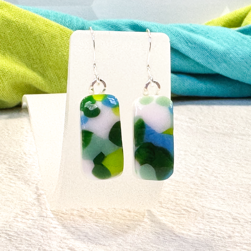 Tropic Ocean Fused Glass Necklace - 4725