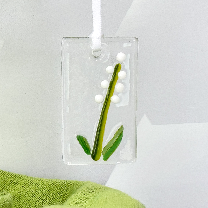 Fused Glass Suncatcher with or without Greeting Card-4989