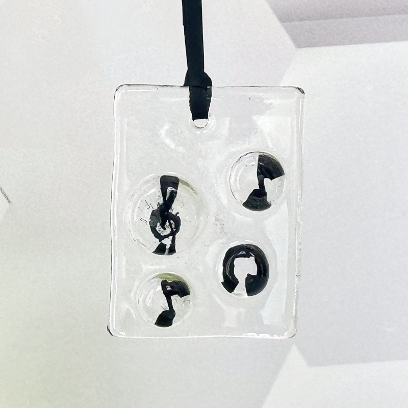 Fused Glass Suncatcher with or without Greeting Card-4989