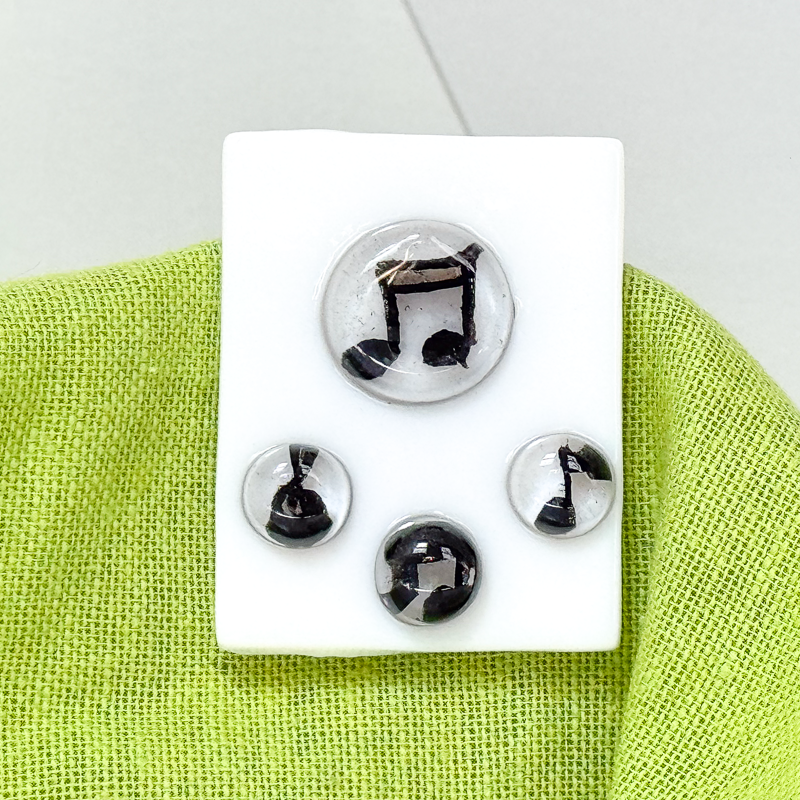 Fused Glass Magnet with or without Greeting Card-4990