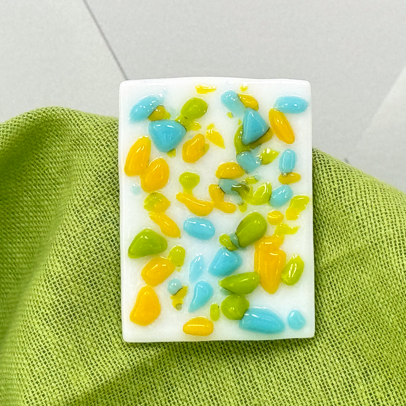 Fused Glass Magnet with or without Greeting Card-4990