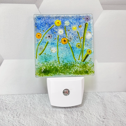 Floral Fused Glass Nightlight-5000