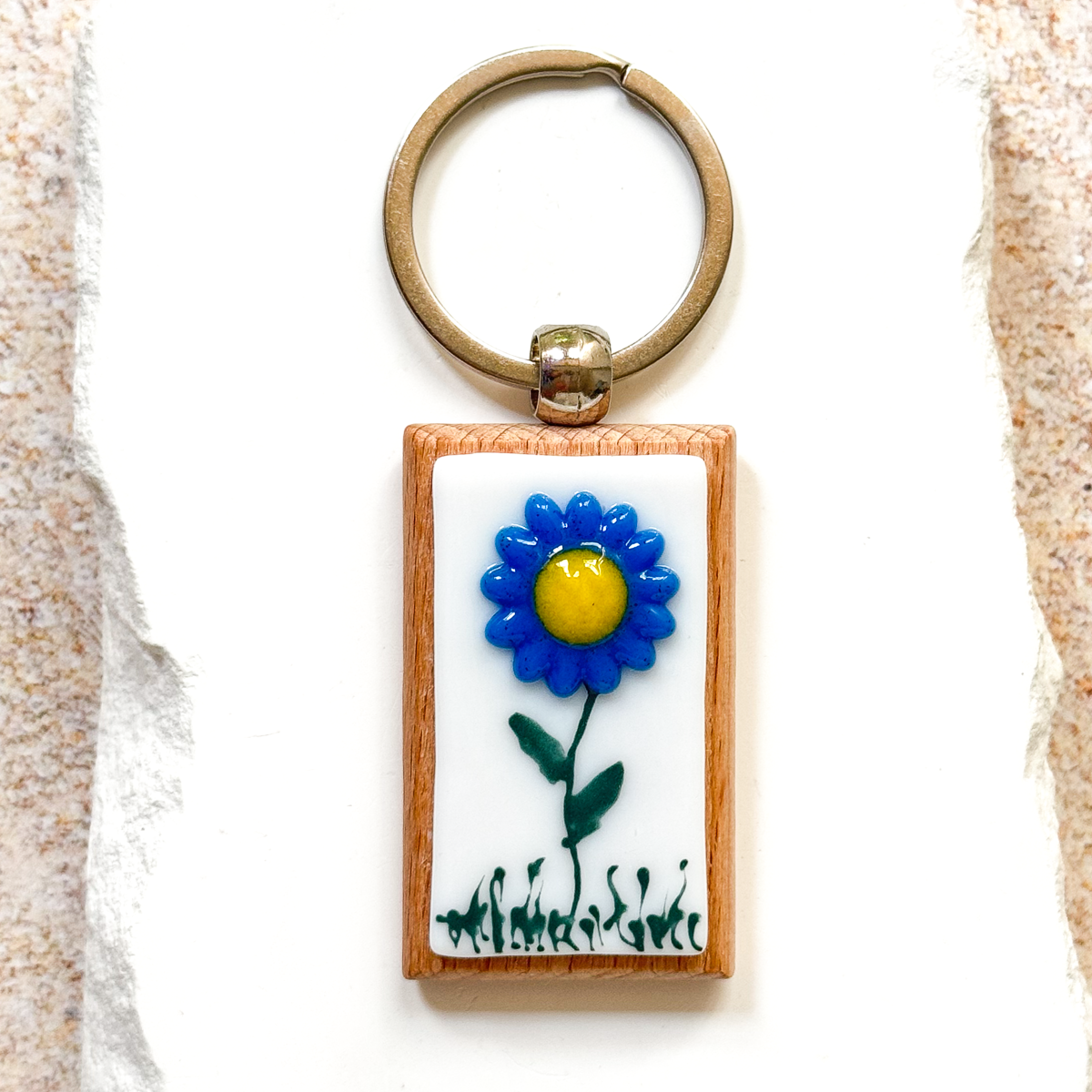 Fused Glass Key Ring-5022