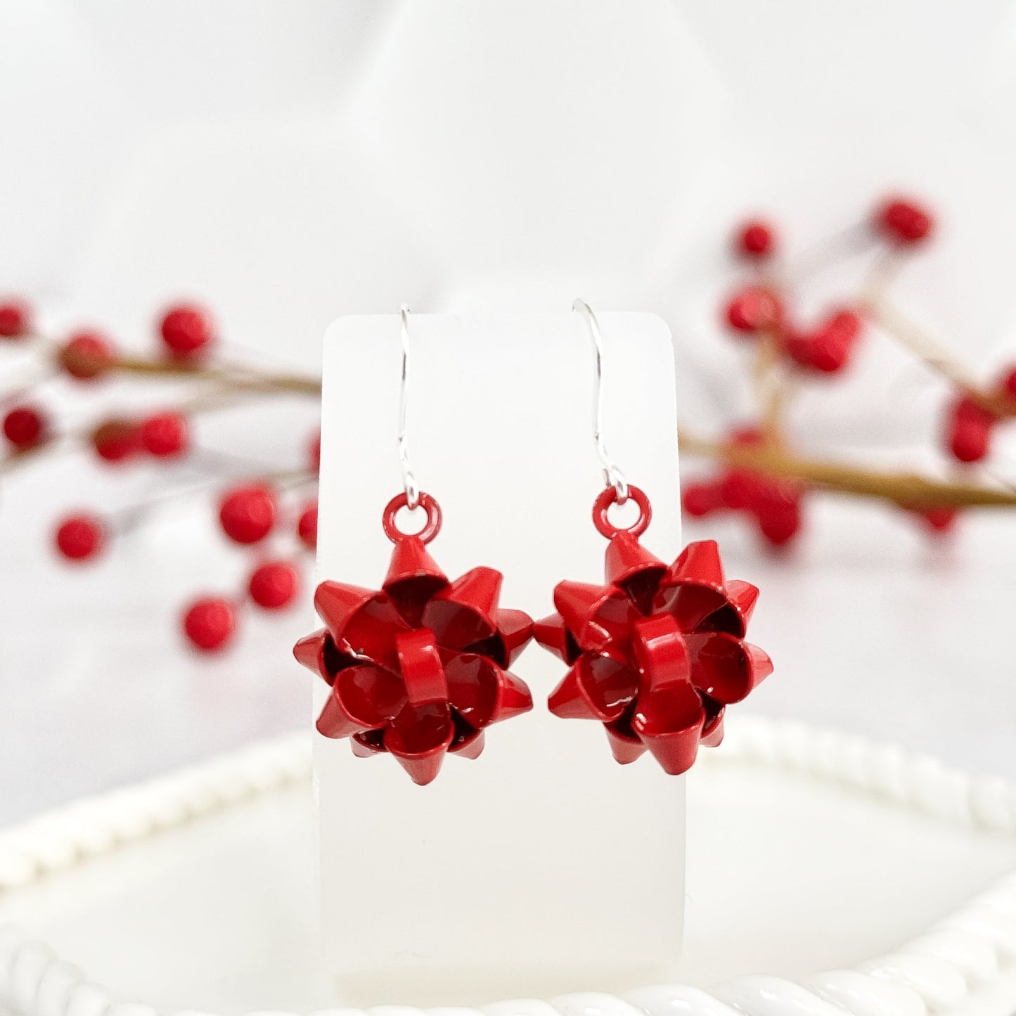 Gift-Worthy Bow Earrings - 9661