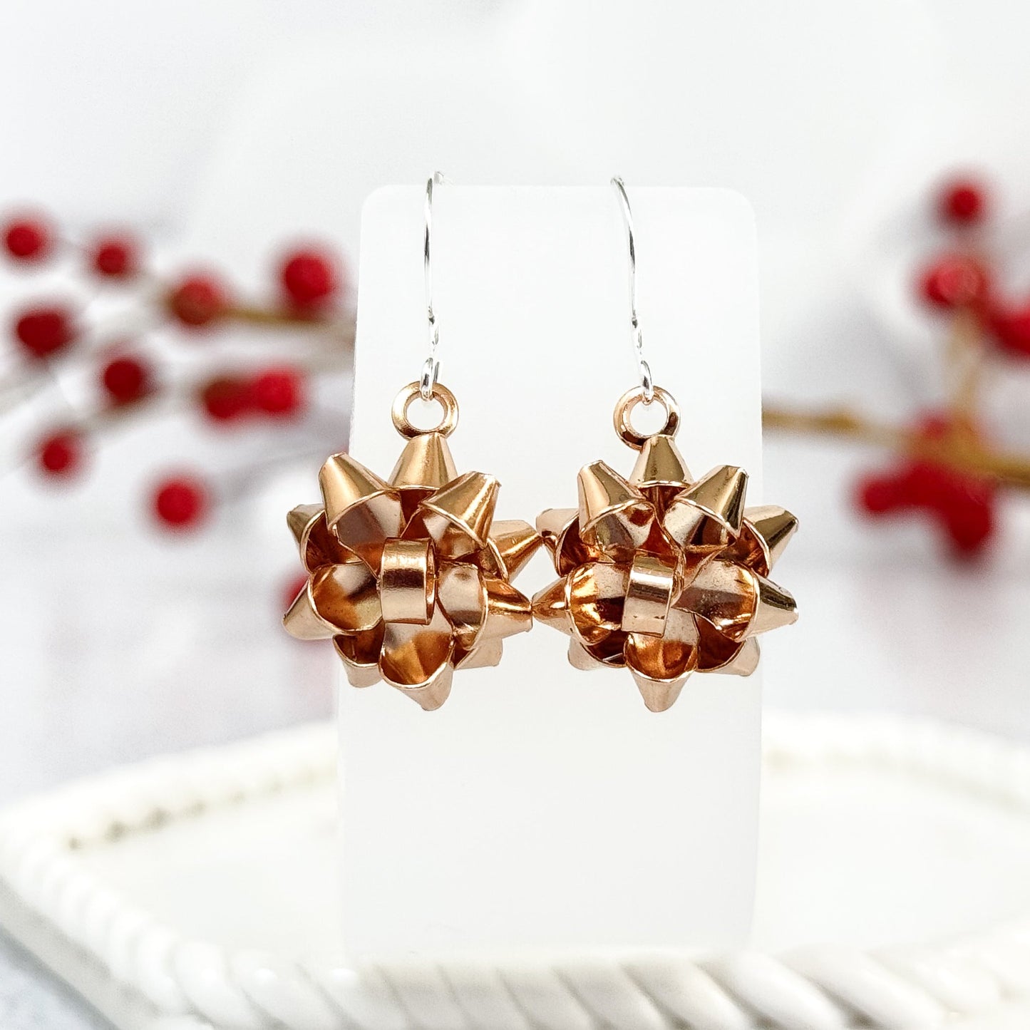 Gift-Worthy Bow Earrings - 9661