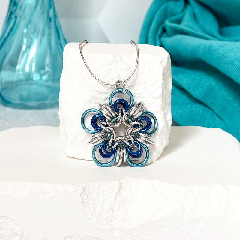 Star Bright Chainmail Necklace-9687