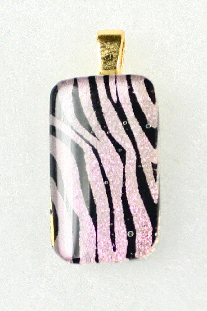 Fused Glass Necklace - 1141