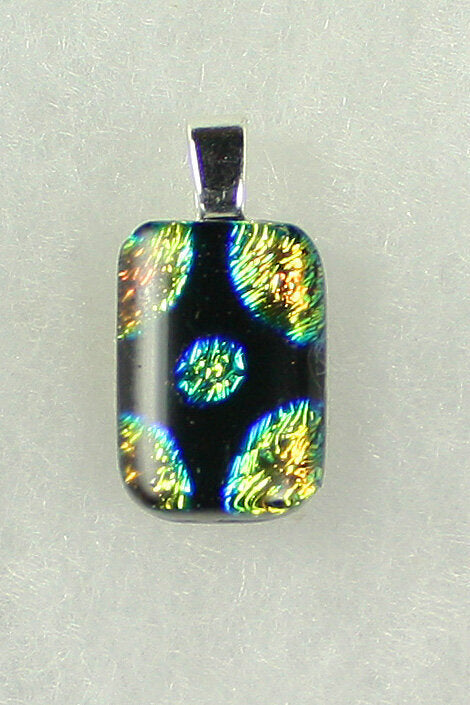 Fused Glass Necklace - 1145