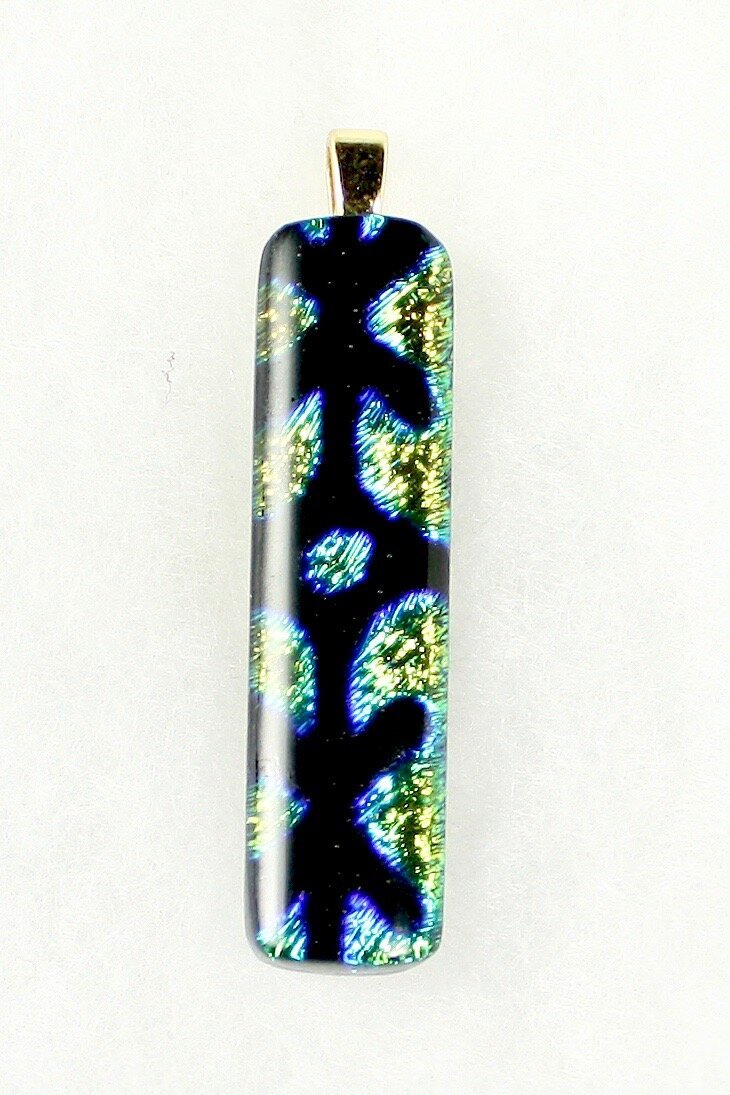Fused Glass Necklace - 1148