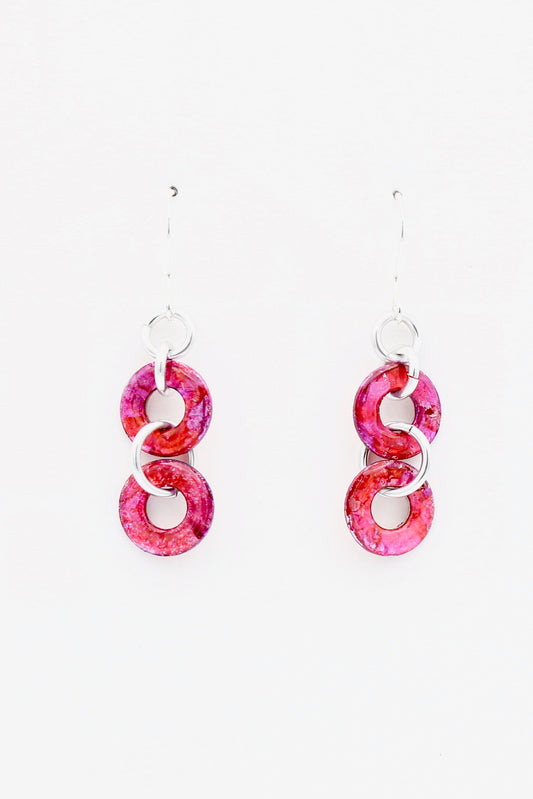 Alcohol Ink Earrings 1940