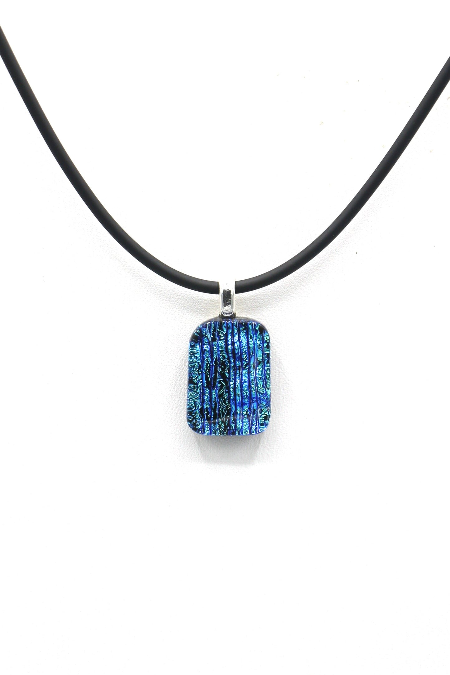 Fused Glass Necklace - 2604