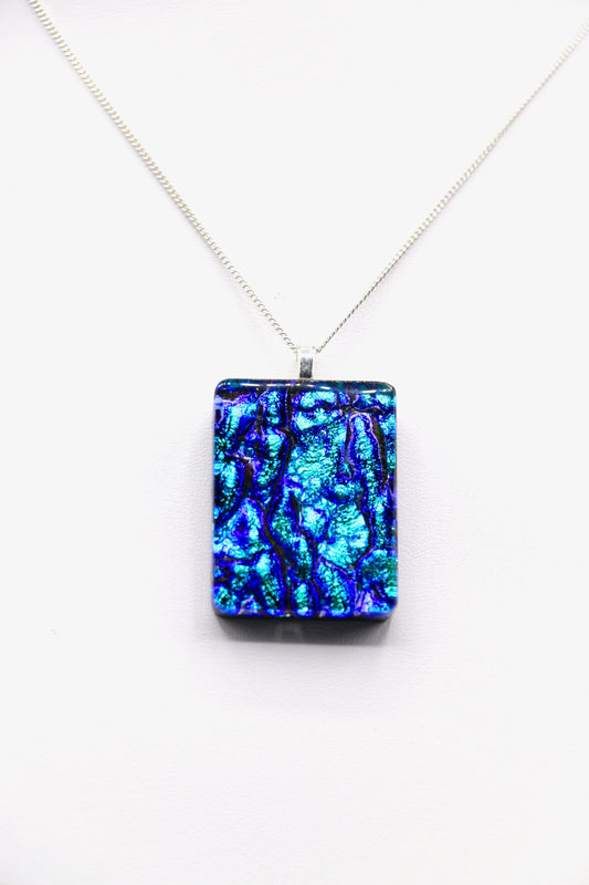 Fused Glass Necklace - 2644