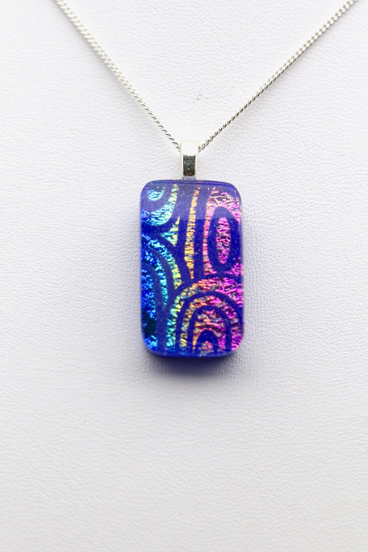 Fused Glass Necklace - 2649