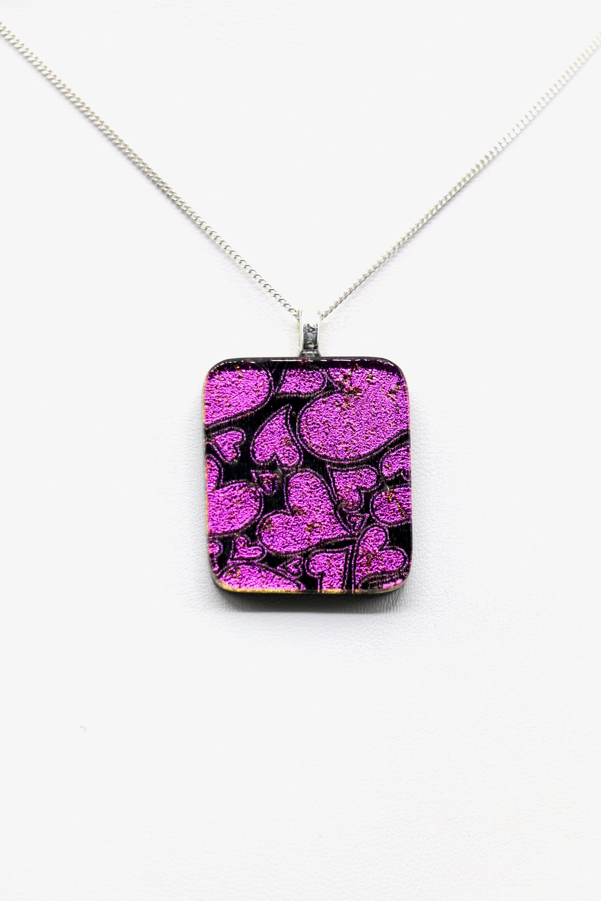 Fused Glass Necklace - 2723