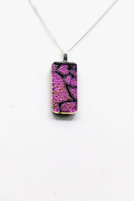 Fused Glass Necklace - 2724