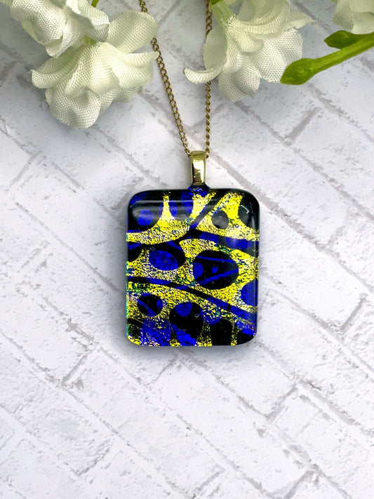 Fused Glass Necklace - 2727