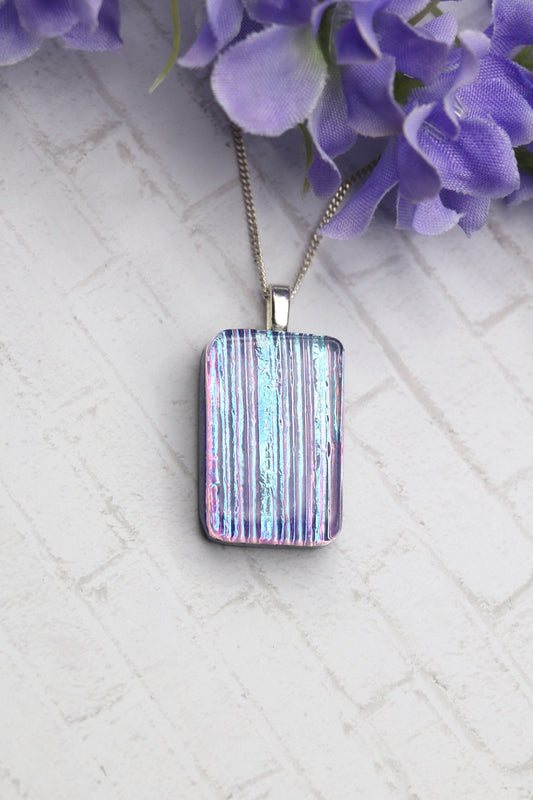 Fused Glass Necklace - 2728