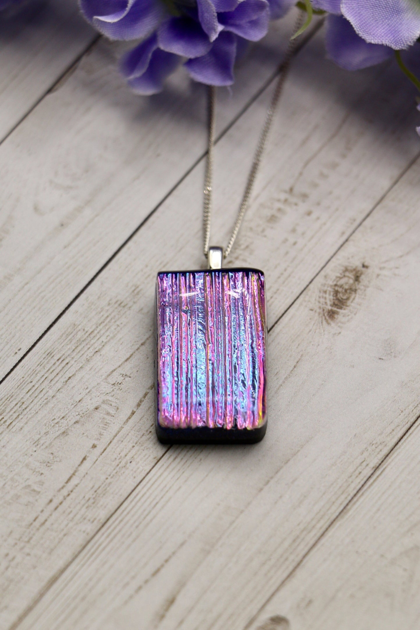 Fused Glass Necklace - 2731