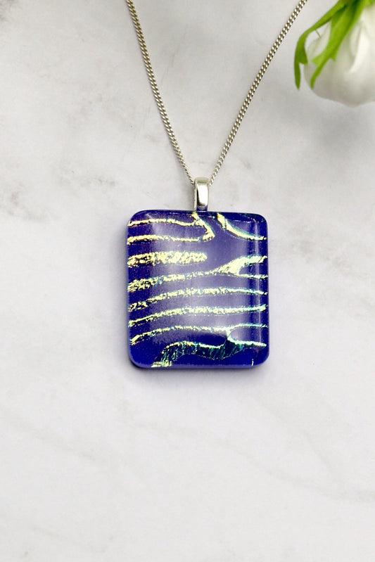Fused Glass Necklace - 2735
