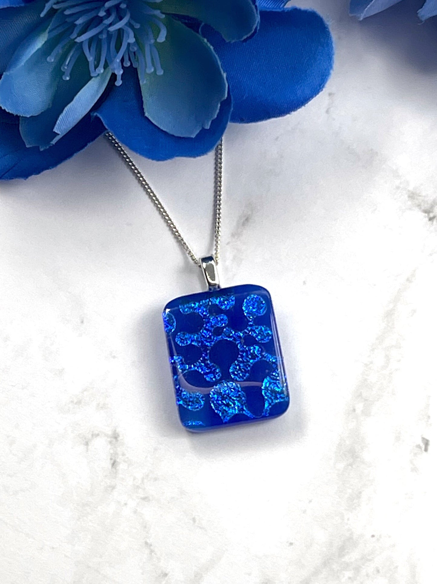 Fused Glass Necklace - 2745
