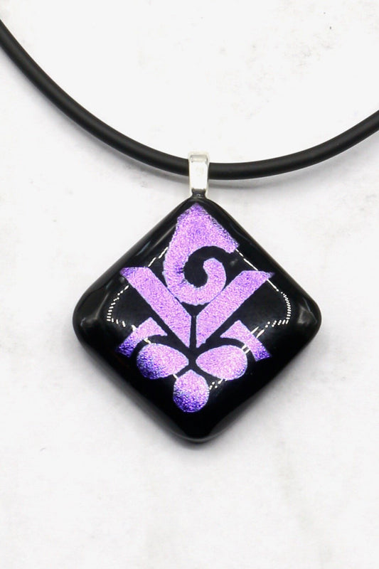 Fused Glass Necklace - 2785