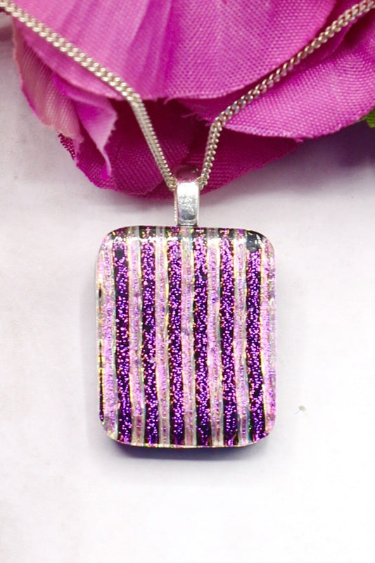 Fused Glass Necklace - 2788